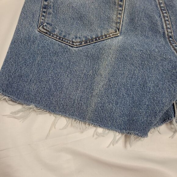 VINTAGE 90s jean shorts Ralph Lauren cutoff distressed denim XL - Picture 11 of 17